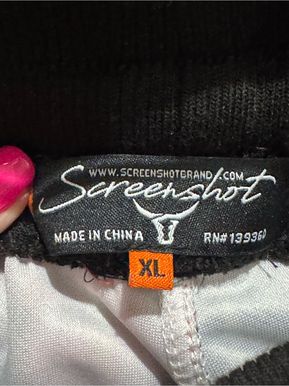 Screenshot Black Apparel with Orange Size XL) track pants - Picture 8 of 10